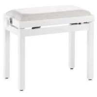 STAGG PB39 WHM SWH Банкетка, виниловый верх, цвет белый матовый