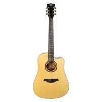ROCKDALE Aurora D5 NGL Гитара акустическая Dreadnought, цвет натуральный, глянцевое покрытие