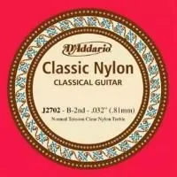 D'Addario J2702 Отдельная струна №2 (032) для классической гитары (цена за 1шт., в уп-ке 5 шт.)