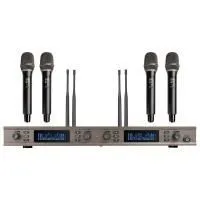 AXELVOX DX800FC Радиосистема, 4 ручных микрофона, UHF 650-758 MHz