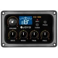 Joyo EQ-504-F Звукосниматель для акустических гитар с 4-х полосным эквалайзером и тюнером