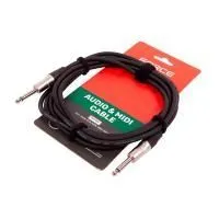 FORCE FGC-20/3 Шнур инструментальный Jack 1/4"(прямой) ⇔ Jack 1/4"(прямой), 3 метра