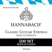 Hannabach 500MT Набор струн для классической гитары, посеребренная медь, среднее натяжение Hannabach 500MT Набор струн для классической гитары, посеребренная медь, среднее натяжение