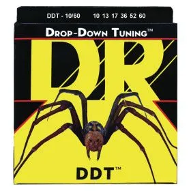 Набор струн для 6-струнной электрогитары DR. DDT-10-60 Drop Down Tuning