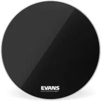 Evans BD22RBG Resonant Black Пластик для бас барабана на 22", черный
