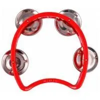 FLIGHT FTHP-4 RD Тамбурин без мембраны, 4 пары джинглов, цвет красный