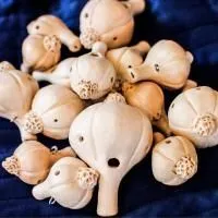 YUKA CHE1 Cвистулька керамическая "Чеснок", 3 ноты