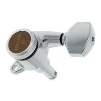 Gotoh SG381-07-C-(L3+R3) Комплект колков (3+3), хром, маленькая ручка