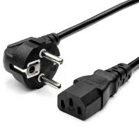 GoPower 00-00027328 Шнур питания евровилка CEE 7/7-C13 (female) 3.0м, ПВХ 0.75мм, черный
