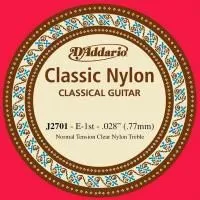 D'Addario J2701 Отдельная струна №1 (028) для классической гитары (цена за 1шт., в уп-ке 5 шт.)