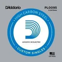 D'Addario PL0095 Plain Steel Отдельная струна без обмотки, сталь .0095