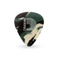 Planet Waves 1CCF7-10 Набор из 10-ти медиаторов, очень толстые, целлулоид, расцветка КАМУФЛЯЖ