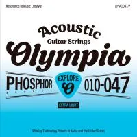 Olympia XP-A1047/P Набор струн для 6-ти струнной акустической гитары Phosphor Bronze, размер 10-47