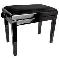 Rin HY-PJ018B-GLOSS-BLACK Банкетка, черный/черный, вельвет