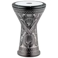 MEINL HE-3218 Дарбука алюминиевая, 10" х 18.25", чёрная с гравировкой