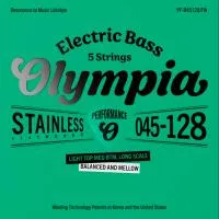 Olympia PF-B45128 Набор струн для 5-струнной бас-гитары Nickel Wound, размер 45-128