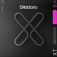D'Addario XTB45100 Набор струн для 4-струнной бас-гитары, никелированные, 45-100, с покрытием