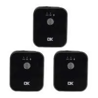 DK MP-9 Радиосистема, 2 петличных микрофона-передатчика + накамерный приемник, 2.4 ГГц