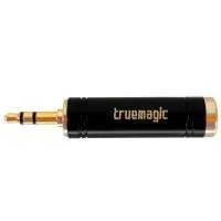 True magic KT084 Переходник JACK 1/4" (female) ⇔mini JACK 1/8" (male), стерео, золотой