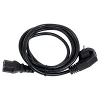 GoPower 00-00024054 Шнур питания евровилка CEE 7/7-C13 (female) 1.8м ПВХ, 0.75мм, черный