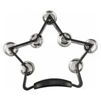 EASTTOP DF104 BLACK Тамбурин "Звезда", пластик, 7 пар сдвоенных джинглов, цвет черный