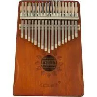 BEE EK02 Калимба 17 язычков, красное дерево, резонаторное отверстие СОЛНЦЕ, аксессуары в комплекте