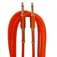 True magic TEJ013/3M Шнур гитарный JACK 1/4"(прямой) ⇔ JACK 1/4"(прямой), 3 метра, оранжевый