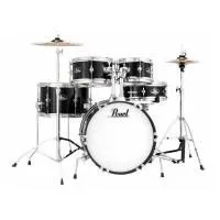 Pearl RSJ465C/C31 Ударная установка из 5-ти барабанов, цвет Jet Black, стойки и тарелки в комплекте