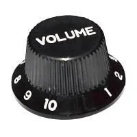 Hosco KB-240V Ручка потенциометра, Volume, черная, метрическая