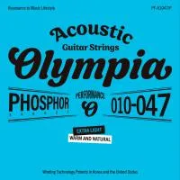 Olympia PF-A1047/P Набор струн для 6-ти струнной акустической гитары Phosphor Bronze, размер 10-47