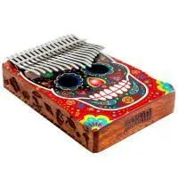 Mahalo MKA17SK Калимба 17 язычков, с рисунком Skull