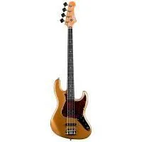 JET JJB-300 GD R Бас-гитара Jazz Bass, 4 струны, золотая