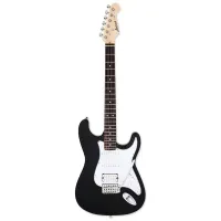 ARIA STG-004 BK Электрогитара Stratocaster, S/S/H, цвет чёрный