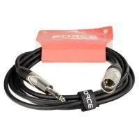FORCE FMC-07/3 Шнур балансный JACK 1/4" stereo (male) ⇔ XLR (male), 3 метра