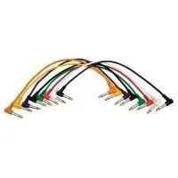 True magic TLC166/0.6M Набор из 6-ти шнуров JACK 1/4"(угловой) ⇔ JACK 1/4"(угловой), 0.6 метра
