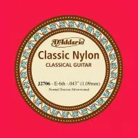 D'Addario J2706 Отдельная струна №6 (043) для классической гитары (цена за 1шт., в уп-ке 5 шт.)