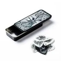 Dunlop JPH01T088 Набор из 6 медиаторов James Hetfield (0.88мм) в металлическом боксе