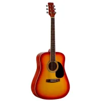 Martinez W-11/CS Гитара акустическая 41", Drednought, цвет вишневый санберст.