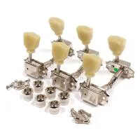 Gotoh SD90-MG-SL-N-(L3+R3) Комплект колков (3+3), автозажим, никель, ручки "тюльпан" (пластик)