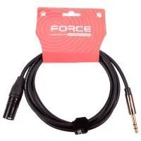 FORCE FLC-13/2 Шнур аудио stereo JACK 1/4"(male) ⇔ XLR(male), 2 метра