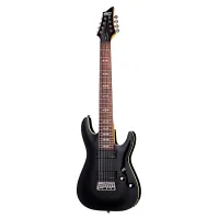 SCHECTER OMEN-8 BLK Электрогитара, 8 струн, 24 лада, цвет черный