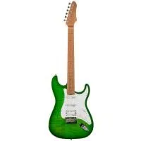 Aion H-10 DG Электрогитара Stratocaster, 6 струн, SSH, цвет тёмно-зеленый бёрст