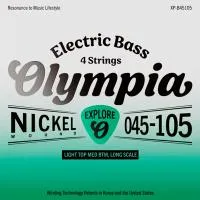Olympia XP-B45105 Набор струн для 4-струнной бас-гитары Nickel Wound, размер 45-105