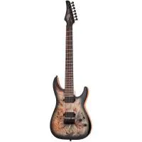 SCHECTER C-7 PRO CB Электрогитара, 7 струн, HH, цвет Charcoal Burst