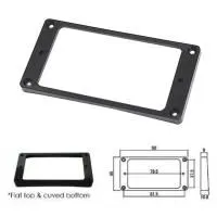 Hosco MR-1FB Рамка звукоснимателя, черная, изогнутая, высота 6мм