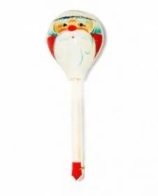 Деревянная ложка LHL8102 полубаская, роспись 