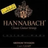 Hannabach 728MTC Набор струн для классической гитары, карбон/посеребренные, среднее натяжение Hannabach 728MTC Набор струн для классической гитары, карбон/посеребренные, среднее натяжение