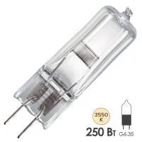 OSRAM 64655 HLX EHJ Лампа галогенная без отражателя, 24В/250Вт, цоколь G6.35 OSRAM 64655 HLX EHJ Лампа галогенная без отражателя, 24В/250Вт, цоколь G6.35