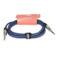 FORCE FGC-09/3 BL Шнур инструментальный Jack 1/4"(прямой) ⇔ Jack 1/4"(прямой), 3 метра, синий