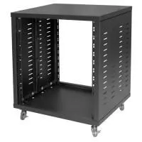 TEMPO RK12W Шкаф рэковый, 12 мест, на колесах, цвет черный
